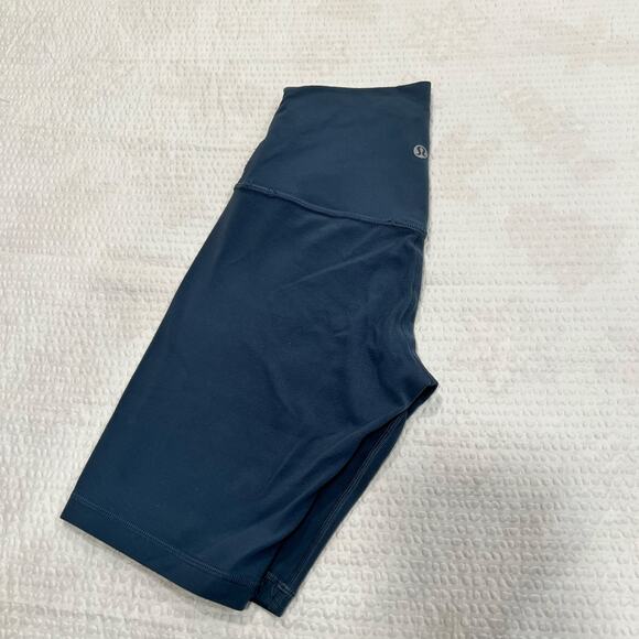Lululemon align shorts dark teal/gray 8” women 2 - Picture 2 of 5